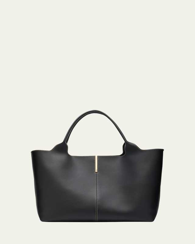 Medium Leather Tote Shopping Bag